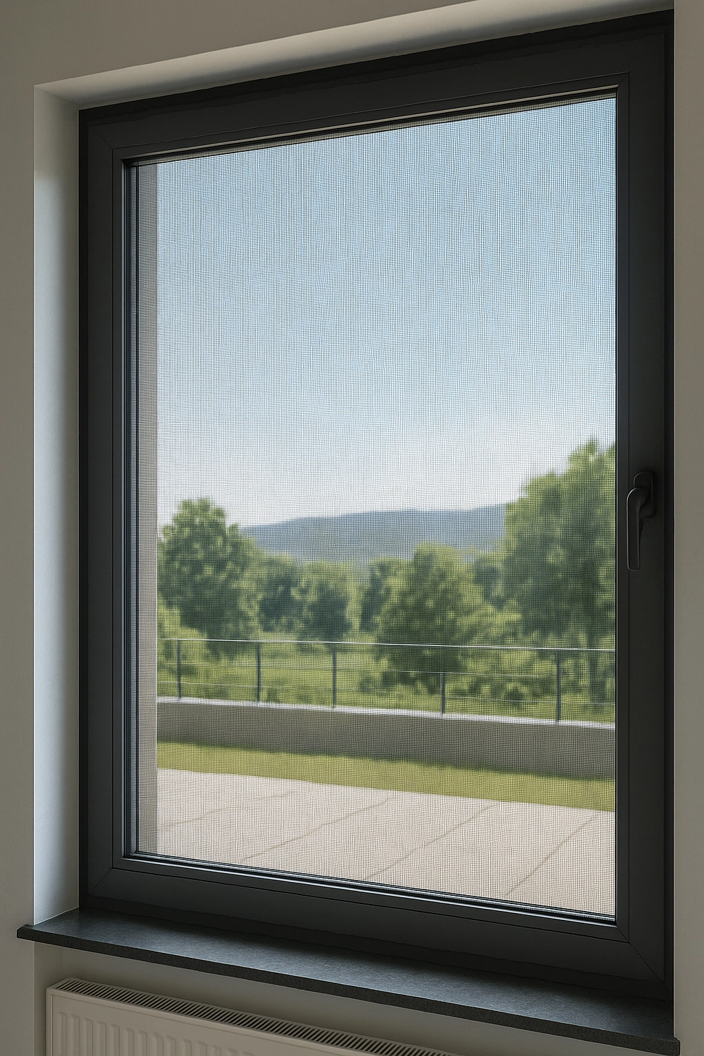 Fliegengitter schützt vor Insekten im Wohnbereich